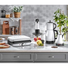 Resim Sinbo Beyaz Elektrikli Çeyiz Seti Paslanmaz Çelik Malzeme ile Yüksek Performans 4 Parça 