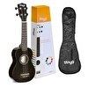 Resim Stagg US-NIGHT Siyah Soprano Ukulele - Çanta 