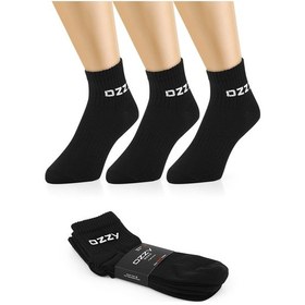 Resim 3 Çift Kısa Konçlu Tenis Spor Çorabı Siyah Paket Beyaz 