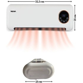 Resim Inova Saturn Duvar Tipi Fanlı Isıtıcı 
