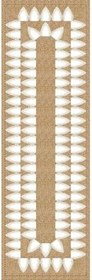 Resim Viva Home 40X140Cm Premium Masa Örtüsü Runner Tay Tüyü Dokuma Leke Tutmaz Kumaş Hasır Görünümlü Rnr191 