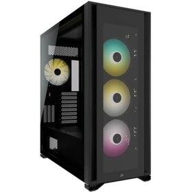 Resim CORSAIR iCUE 7000X RGB Tempered Glass Siyah ATX Full Tower Kasa 