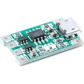 Resim Tp4056 3,7v Lityum Pil Şarj Modülü - Şarj Deşarj Korumalı 