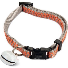 Resim Beeztees Kedi Boyun Tasması, Zilli, Açık Gri, 20-30cm 