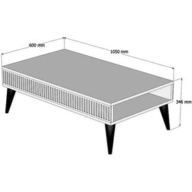 Resim Variant Milan Orta Sehpa - Ceviz 