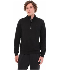 Resim Lescon Lumberjack 5w Mb Bs47 Yarım Fermuarlı Sweatshirt Siyah 