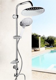 Resim Vilas Europe Robot Duş Sistemi Yağmurlama Tepe Duş Seti Krom 