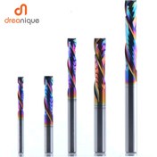 Resim Yüksek Kaliteli Dreanique CNC Ahşap Freze Kesici 1/8 İnç, 4Mm, 6Mm, 8Mm Gövde - 2 Flüt Spiral Karbür Uç Kesici - DLC Kaplamalı - Marangozluk Bitsi 