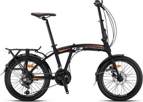 Resim Fd2100 - 20 Jant Katlanır Bisiklet Mekanik Disk Fren Mat Siyah 