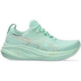Resim Asics Gel-nimbus 26 Gel Taban Kadın Yeşil Koşu Ayakkabısı Yeşil 