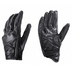 Resim Span Motosiklet Eldiveni - Koyun Derisi, Off-road Yarış Ve Düşme Önleyici, Nefes Alabilen Dokunmatik Siyah 