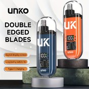 Resim UNKO Erkek ve Kadınlar için Elektrikli, Taşınabilir, USB Şarj Edilebilir 150mAh Lityum Pil ile, Paslanmaz Çelik Bıçaklar ve Burun Temizleme Fonksiyonu ile Kişisel Bakım Cihazı | Şık Mavi LED Ekran | Dayanıklı Burun Trimmer, Burun Saç Trimmer 