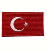Resim Ulusal Bayrak Nakış Yaması: Kişiselleştirilmiş DIY Dekorasyon, Trend Sıcak Erime Destekli Yama, 6,8 cm x 2,68 cm 