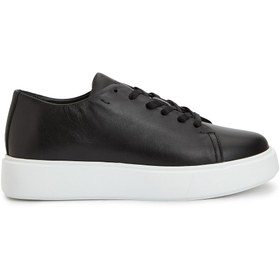 Resim Network Siyah Kadın Deri Sneaker 