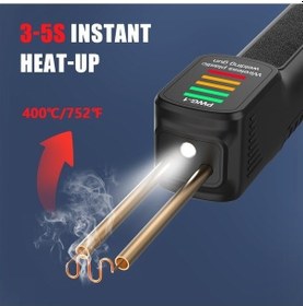 Resim Bosphorusboutique02 Kablosuz Plastik Kaynak Makinesi Seti, 200 Adet Zımba, Şarjlı El Makinesi 