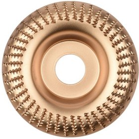 Resim Tenfowee 100mm 4 İnç Ahşap Taşlama Diski, 22mm 7/8 İnç Çap, Karbon Çelik, Polisaj & Oluşturma Aleti, Altın Eğimli 