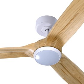 Resim Fethiye Beyaz Aydınlatmalı Uzaktan Kumandalı 132CM Tavan Vantilatörü 