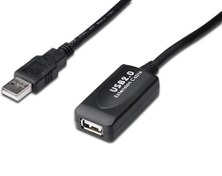 Resim Digitus DA-73102 20 mt USB 2.0 to USB 2.0 Erkek-Dişi USB 2.0 Uzatma Kablosu 