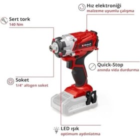 Resim Mena Rise Te-Cı 18/1 Li - Solo, Darbeli Akülü Vidalama 