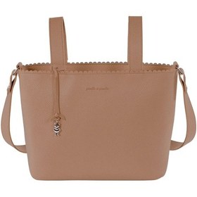 Resim Pasito A Pasito Icon Crossbody Bebek Bakım Çantası Caramel Kahverengi 
