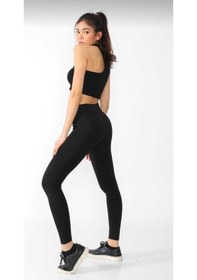 Resim Denkgeldi Yüksek Bel Toparlayıcı Çelik Kumaş Taytsiyahxl Siyah 