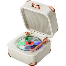 Resim Boğazören Beyaz Nostaljik Retro Antika Pikap,plak Çalar Görünümlü Kablosuz Minibox Bluetooth Hoparlör 
