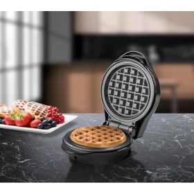 Resim Bestron Mini Waffle Makinesi, Retro Stil, 550W, Yapışmaz Kaplama 