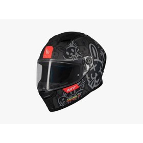 Resim Mt Stinger 2 Ram F1 Parlak Kapalı Kask Siyah - Gri 