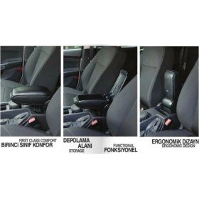 Resim Omsa Renault Clio 4 2012 Ve Sonrası Orjinal Tip Kol Dayama ( Kolçak ) 