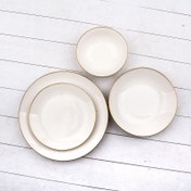 Resim Aryıldız White Gold 24 Parça 6 Kişilik Yemek Takımı 