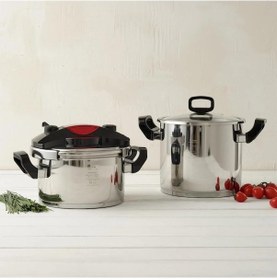 Resim Hisar Monaco Joy Düdüklü Tencere 4-7 Lt. Siyah Gümüş - Siyah 