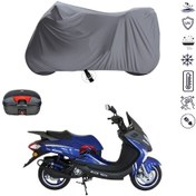 Resim Mondial 150 Zc Arka Çanta Uyumlu Motosiklet Branda Su Geçirmez Motor Branda 