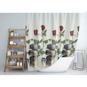 Resim Zethome Jackline Banyo Duş Perdesi 12005 Tek Kanat 1X180X200 Çok Renkli 