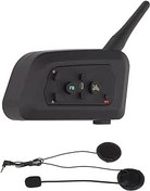 Resim Motosiklet Kaskı Bluetooth İnterkom, V4 1200m Motosiklet Bluetooth Kulaklıkları 4 Binici İletişim Sistemi Kablosuz İnterkom Kulaklık Seti, MP3/FM Radyo/GPS/Hand Free 
