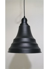 Resim Riolight Retro Siyah Içi Gold Tekli Metal Sarkıt Çap:23Cm (538286634) 