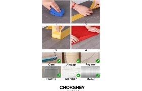 Resim Onba Halı Kilim Sabitleme Yapıştırma Kaydırmaz Çift Taraflı Bant 48mmx5mt - 10 Adet 