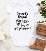 Resim Deniz Yüksel Unisex Bebek Beyaz Dayıya Özel Zıbın 