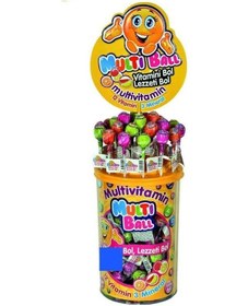Resim Multiball Multivitamin 12 Vitamin 3 Mineral Lolipop 150 Adet 