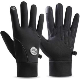 Resim Motosiklet Kayak Eldiveni Su Soğuk Rüzgar Geçirmez Dokunmatik Parmak Özellikli 