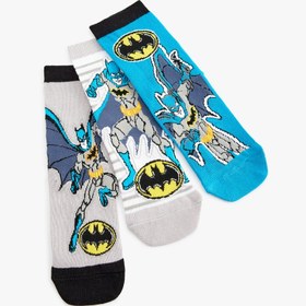 Resim Erkek Çocuk 3'lü Batman Baskılı Çorap Seti Lisanslı 