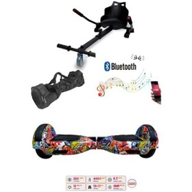 Resim Citymate Elektrikli Kaykay Hoverboard Akıllı Denge 6.5 Inch + Hoverkart + Çanta Extrem Paket D11 