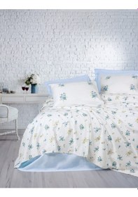 Resim Cotton Box Sweet Tek Kişilik Pike Takımı Bellus Mavi 