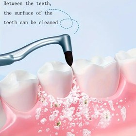 Resim 1 adet DentalPro Aralıklı Fırça, Manuel Plak Temizleme, Polyester Kıllar, Diş Temizliği için L Şekilli Başlıklı Taşınabilir Ağız Bakımı Aracı 