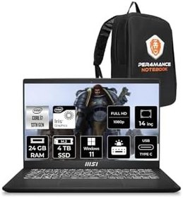 Resim MSI Modern 14 i7 1355U 24GB 4TB SSD 14" FHD 60Hz W11H Taşınabilir Bilgisayar F13MG & PER4 ÇANTA 
