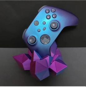 Resim Gaojunshop01 Renkli 3d Baskılı Kristal Oyun Kumandası Standı Xbox Ps4 Ps5 Uyumlu 