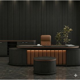 Resim Zec Ofis Owami Premium Yönetici Masa Takımı - Ses Sistemi ve Kablosuz Şarjlı 