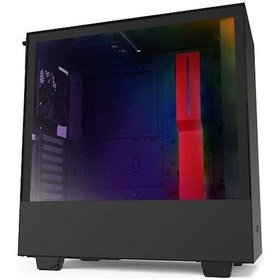 Resim Nzxt H510I Ca-H510I-Br Temperli Cam Mat Siyah/Kırmızı Oyuncu Kasa 