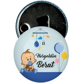 Resim Famous Bebek Şekeri Magnet Bebek Mevlüt Hediyelik Isimli Kapak Açacak (434856223) 