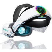 Resim Oculus Quest 2 İçin 10000mah Pilli Kafa Bandı Rgb Battery Strap For Quest 2 