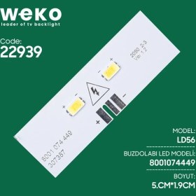 Resim Buzdolabı Iç Aydınlatma Ledi LD56 8001 074 449 307387 2 Çipli 